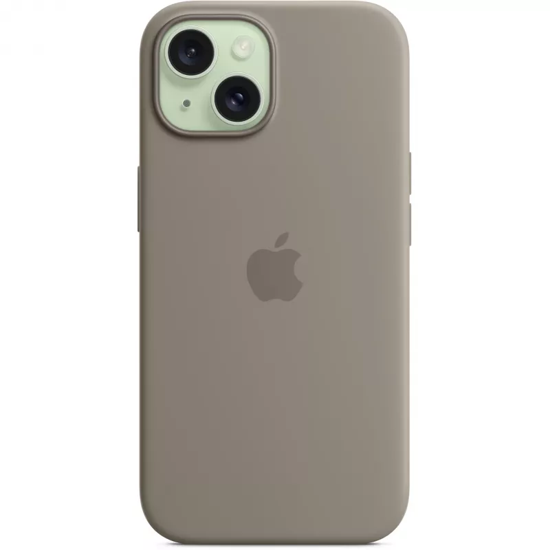 Silikonikotelo MagSafe-yhteensopiva iPhone 15 – clay