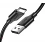 USB-A-USB-C-kaapeli UGREEN US287, 0,25 m, 3 A, 480 Mbit/s, musta