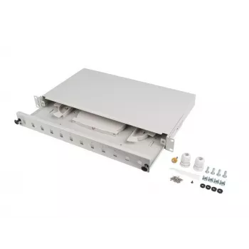 Patchpanel Lanberg FOP1-12SS-LDS harmaa ABS teräs 19