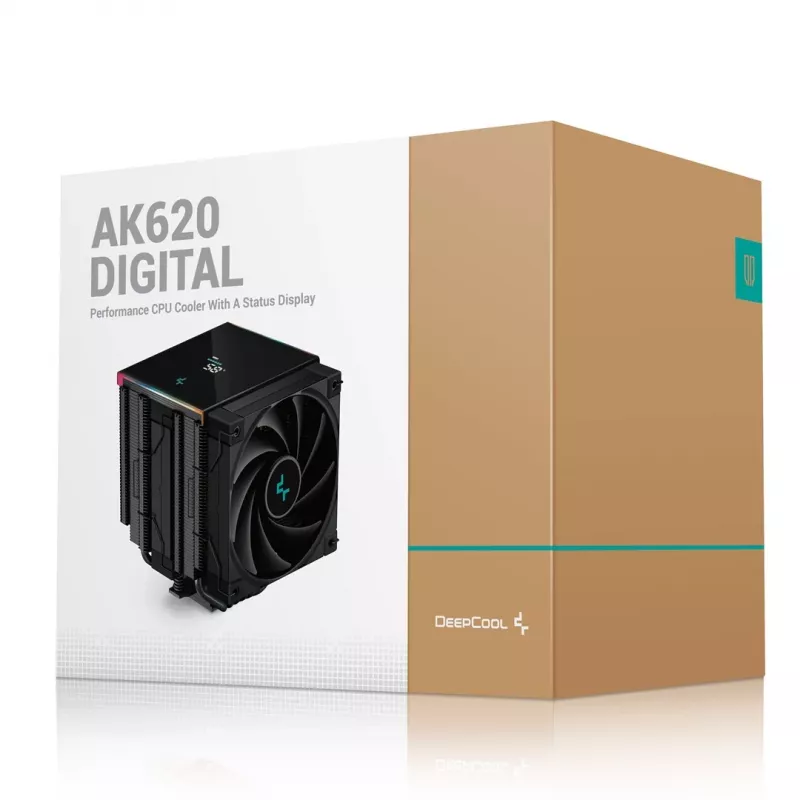 DeepCool AK620 DIGITAL prosessorin ilmajäähdytin 12 cm musta 1 kpl