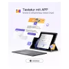 inateck näppäimistö Surface harmaa, Sureface GO 1-4 Com. QWERTZ