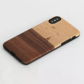 Älypuhelinkotelo man and wood iPhone X/XS:lle – malli mare, musta