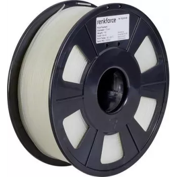 Renkforce RF-4511200 3D-tulostusmateriaali polymaitohappo (PLA) läpinäkyvä 1 kg (RF-4511200)