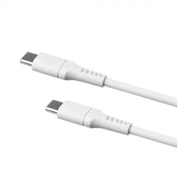 Nestemäinen silikoni kiinteä kaapeli FIXDLS-CC12-WH 60W valkoinen USB-datakaapeli