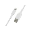 Belkin BOOST CHARGE - Lightning-kaapeli - Lightning uros - USB uros - 3 m - valkoinen - Apple iPad/iPhone/iPod (Lightning)