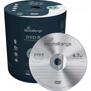 MediaRange MR442 DVD-aihiot 4,7 GB DVD-R 100 kpl