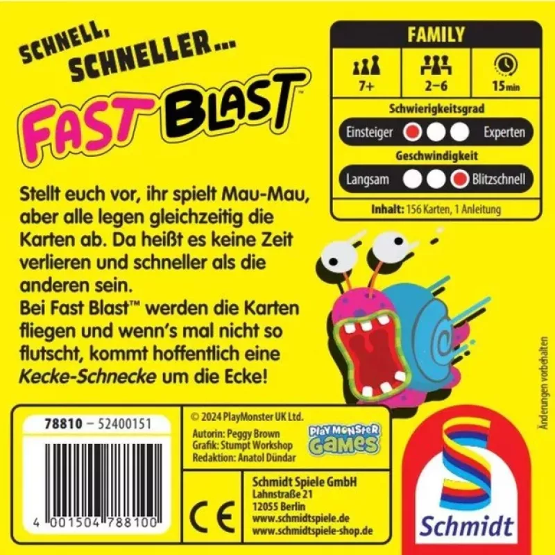 Fast Blast, korttipeli