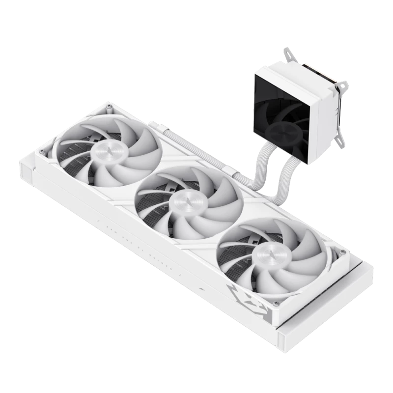 Gamemax CPU-nestekühler | GLACIER 360 LCD WH | Intel, AMD
