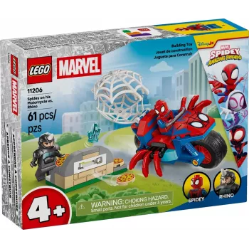 LEGO MARVEL 11206 Spidey moottoripyörällään Rhinoa vastaan