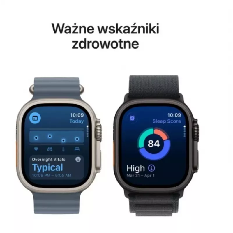 Watch Ultra 3 GPS + Cellular 49mm Natural Titanium -kuori vaaleansinisellä Alpine Loop -rannekkeella - Medium