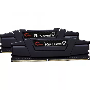 DIMM 16 GB DDR4-3200 (2x 8 GB) Dual-Kit, keskusmuisti musta, F4-3200C16D-16GVKB, Ripjaws V, INTEL XMP
