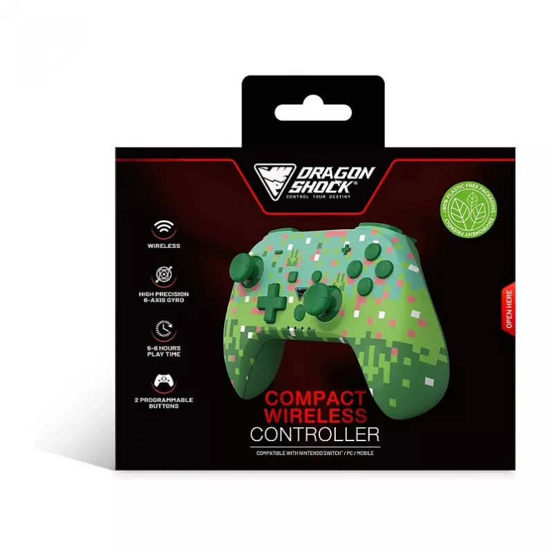 Dragonshock Controller Poptop langaton kuutiot vihreä Switch