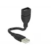 USB-kaapeli DeLOCK 15 cm USB 2.0 USB A musta