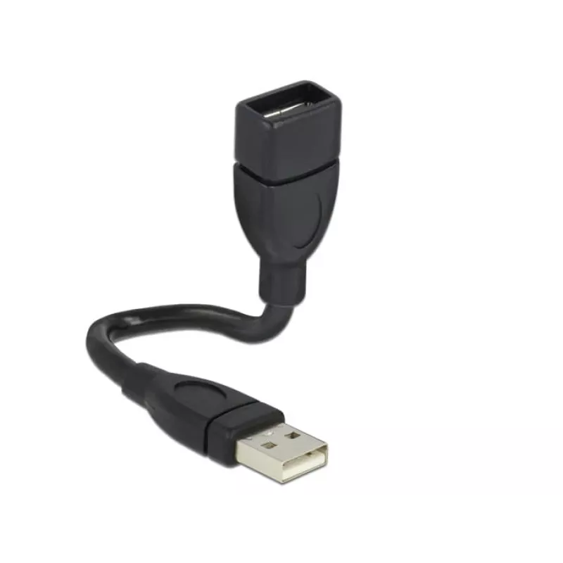 USB-kaapeli DeLOCK 15 cm USB 2.0 USB A musta