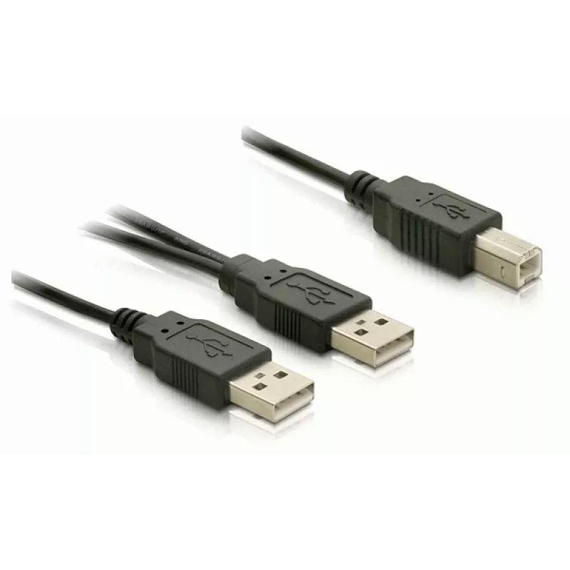 USB-kaapeli DeLOCK USB-B/USB-A kaapeli 1 m musta