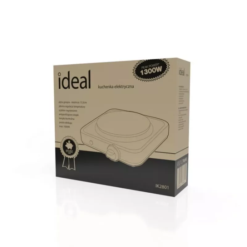 IDEAL 1-levyinen sähköliesi, 1000 W