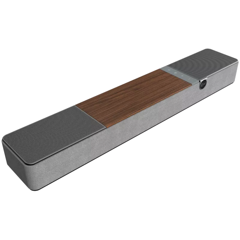 Soundbar KLIPSCH Flexus CORE 100 — 2.1 kanavaa, 100 W, sisäänrakennettu subwoofer, harmaa/pähkinä