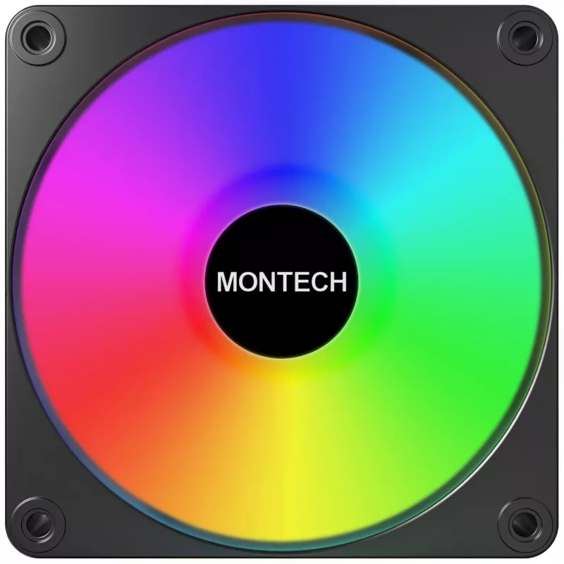 Montech GF120R V2 ARGB tietokonekotelon tuuletinmoduuli 12 cm musta 3 kpl