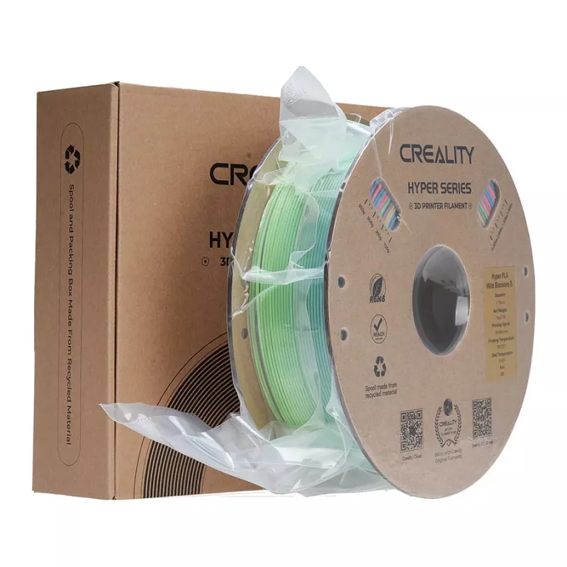 Filamenttikela Creality PLA 1,75 mm 1 kg — sininen, vihreä, roosa (3301010425)