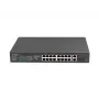 Lanberg RSFE-16P-2C-150 hallitsematon PoE+-kytkin, 16x 10/100 PoE+, 2x Gigabit-combo, 150 W, 1U-räkki
