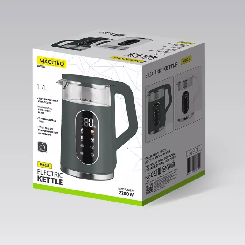 Vedenkeitin Maestro MR-023 vihreä 1,7 L 2220 W