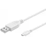 Microconnect USBABMICRO3W USB-kaapeli USB 2.0 3 m USB A Micro-USB B valkoinen