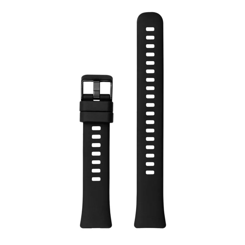Silikoniranneke FIXED Huawei Band 8/9/10 – musta, vaihdettava ihoystävällinen ranneke