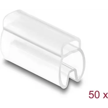 Delock kaapelimerkitsin kaapelin halkaisijalle 4 - 7 mm 50 kpl läpinäkyvä (80951)