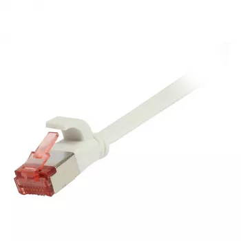 Synergy 21 -patchkaapeli RJ45, CAT6 250 MHz, 0,15 m, valkoinen, FTP (U/FTP), TPE (Superflex), litteä, Synergy 21, - Digital/Daten - Netzwerk