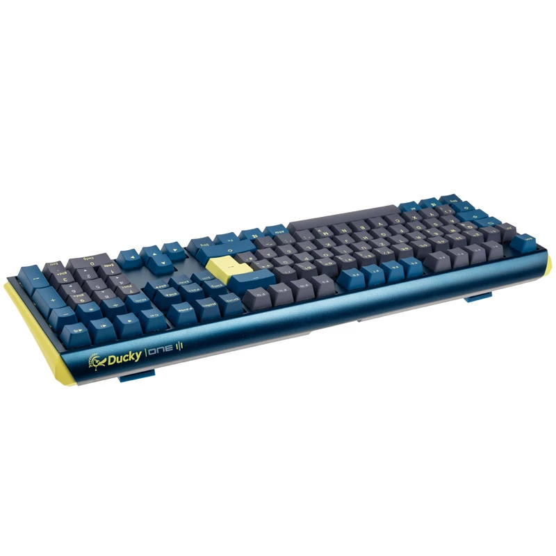 Ducky One 3 Daybreak RGB -pelinäppäimistö USB saksa musta sininen vihreä