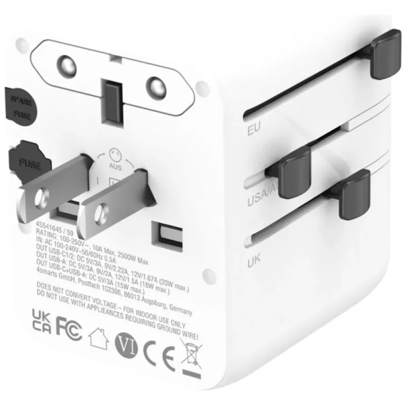 Matkasovitin 20W GaN Nomad 2xUSB-C + 1xA