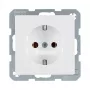 Pistorasia Type-F Berker 47436089, 16 A, 250 V, valkoinen, duroplastikotelo
