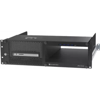 Räckikotelo Sonnet xMac Studio 3U musta SSD-tuki