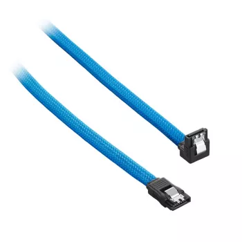 CableMod ModMesh - SATA-kaapeli - Serial ATA 150/300/600 - SATA (W) kulma SATA (W) - 60 cm - vaaleansininen (CM-CAB-RSAT-N60KLB-R)