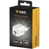USB-C/A-verkkolaturi YENKEE YAC G38 20W 3A Power Delivery (USB-C ja USB-A)