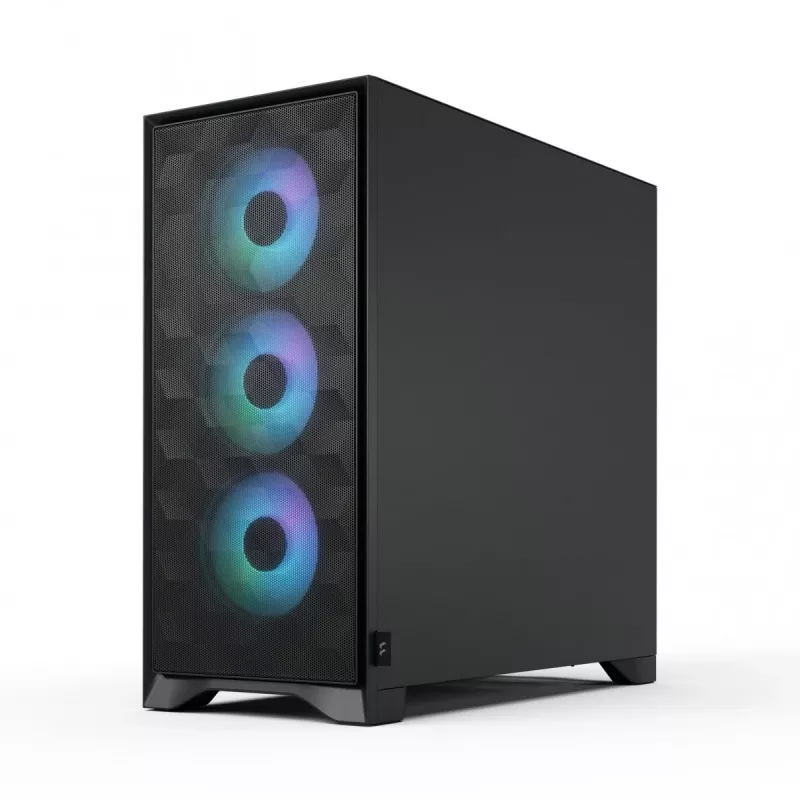 Fractal Design Pop 2 Air musta Solid Midi-Tower-PC-kotelo — ATX-tuki, 3x 120 mm etutuulettimet, 2,5/3,5 inch asemapaikat, 215×481×462 mm