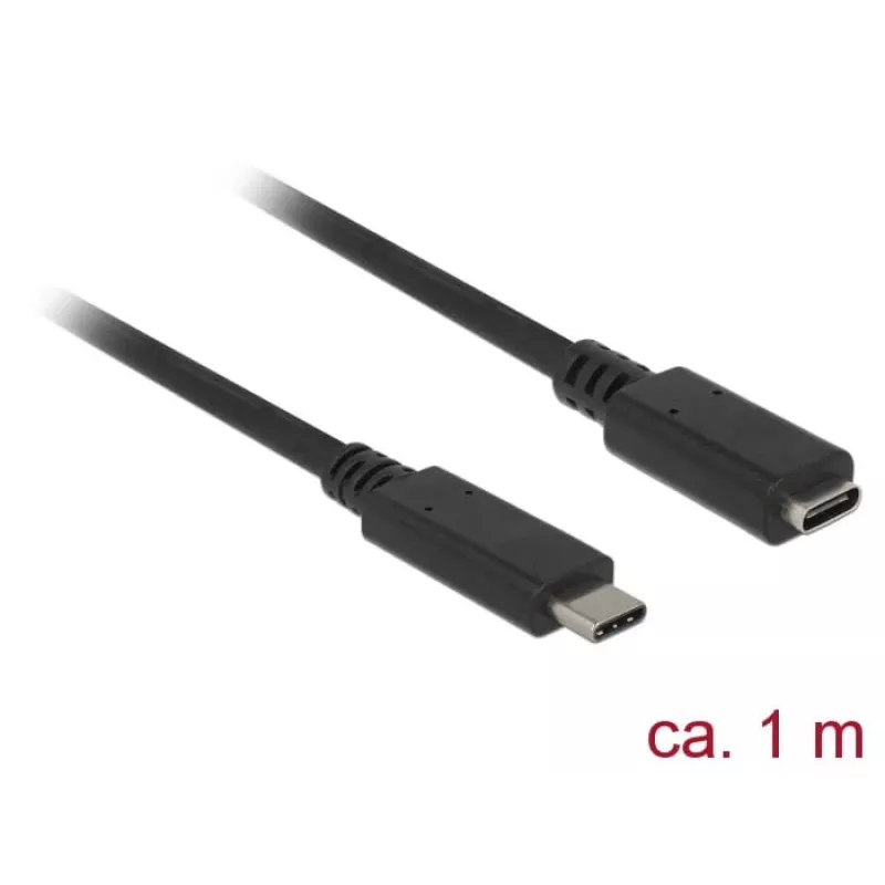 USB-kaapeli DeLOCK 85533 USB 3.2 Gen 1 1 m USB-C musta