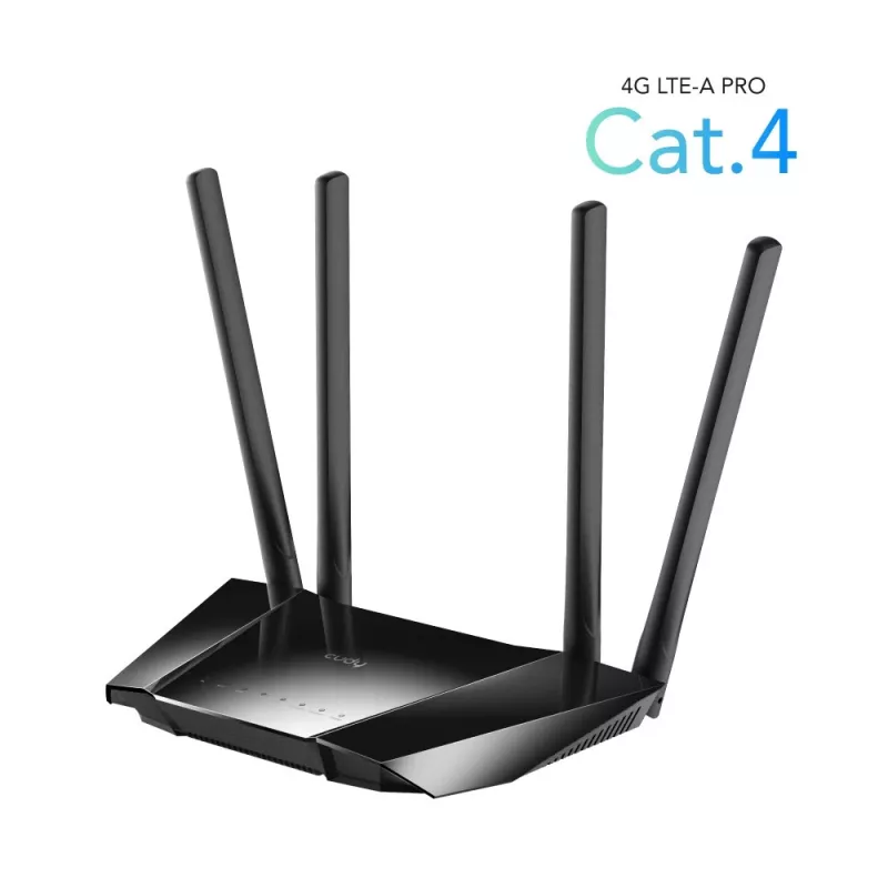Cudy LT400 langaton reititin Fast Ethernet single-band (2.4 GHz) 4G musta