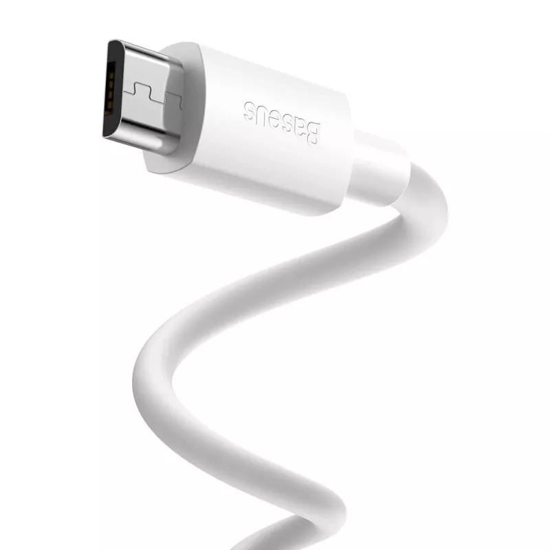 USB-A - Micro-USB-B -kaapeli Baseus TZCAMZJ-02 1,5 m valkoinen