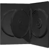 MediaRange 4 DVD-kotelo, musta - kapasiteetti: 4 CD, 4 DVD - 50 kpl:n pakkaus - musta (BOX17)
