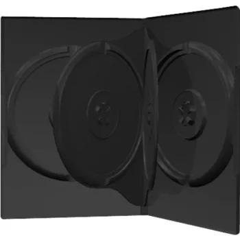 MediaRange 4 DVD-kotelo, musta - kapasiteetti: 4 CD, 4 DVD - 50 kpl:n pakkaus - musta (BOX17)