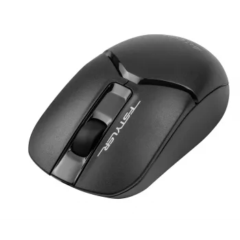 Langaton optinen hiiri A4Tech FM12S musta — 1200 dpi, RF-nano-vastaanotin, 3 painiketta, AA-paristo