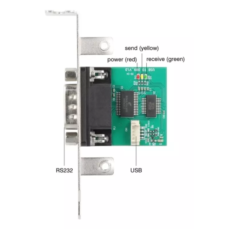 Delock 90892 USB-RS-232-muunnin, FTDI FT231XS, USB 2.0, nastalista - D-Sub 9