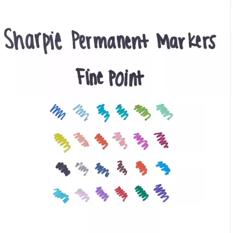Sharpie Fine Point pysyvä tussi, musta, 12 kpl
