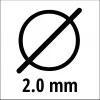 Trimmerin leikkuulanka EINHELL Super Cut Line 2,0 mm, malli 3436653, 2,0 mm halkaisija