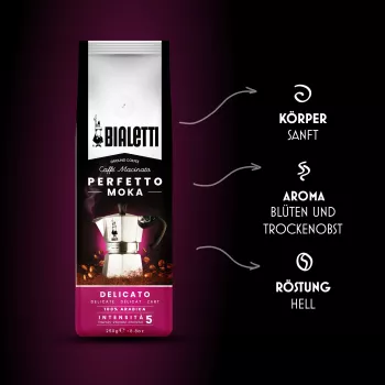 Jauhettu kahvi Bialetti Perfetto Moka Delicato 250 g