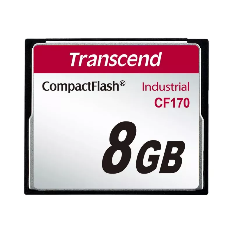 Transcend Industrial - flash-muistikortti - 8 GB - 170x - CompactFlash (TS8GCF170)