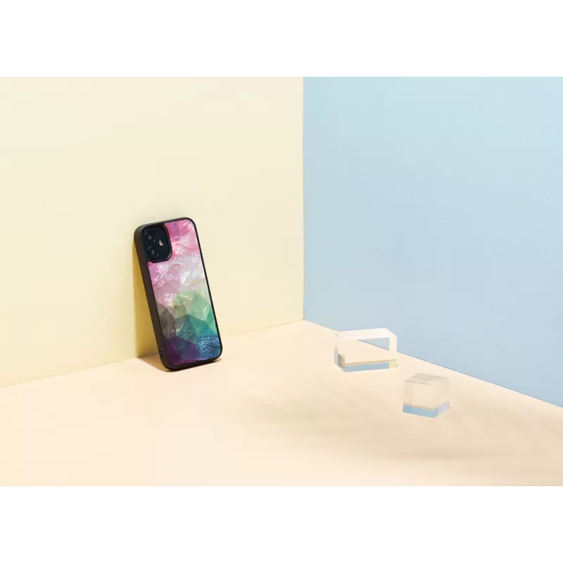 iKins suojakotelo Apple iPhone 12 minille – vesikukkamuotoilu, musta