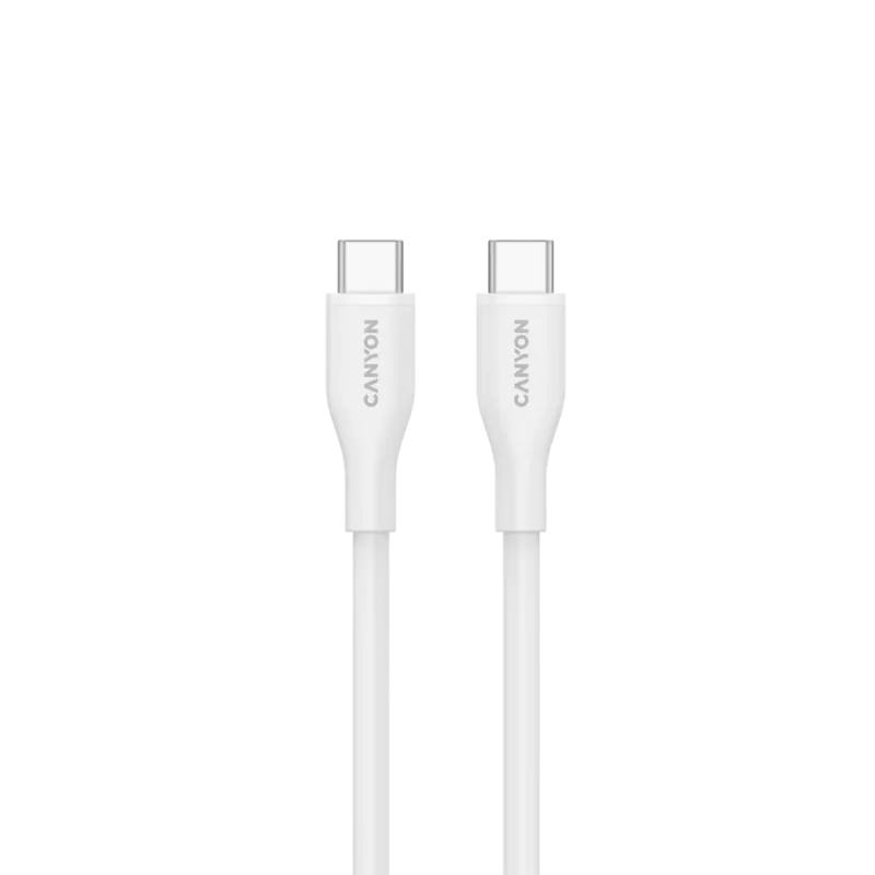 CANYON kaapeli CC60SC10 C-C 60W 1m silikoni valkoinen