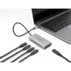 DELOCK USB-keskitin 10 Gbps Type-C 4 porttia PD 85W 30 cm kaapeli